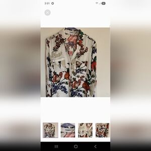 Floral Button-Up Blouse